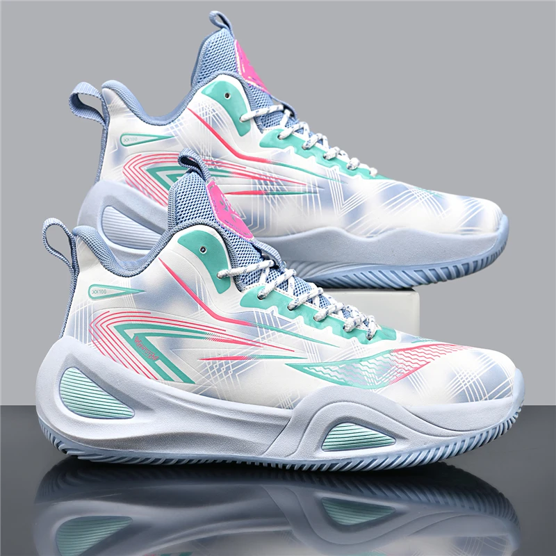 

Мужские спортивные баскетбольные кроссовки: высококачественные, дышащие, с амортизацией, нескользящие, износостойкие, для тренировок в зале и бега, для мужчин и женщин