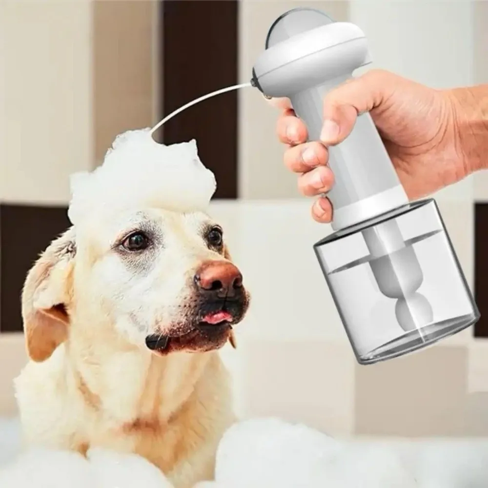 

Electric Pet Bathing Machine Easy To Use Convenient Dog Cleaning Soap Dispenser Wireless Shampoo Cat Dog Bath Bubbler