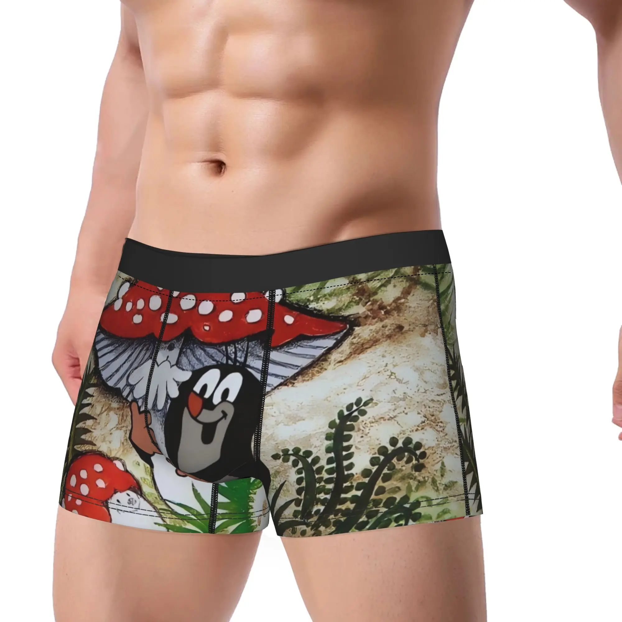 Little Mole Underpants Breathbale Panties Male Underwear Little Mole Ventilate Shorts Boxer Briefs