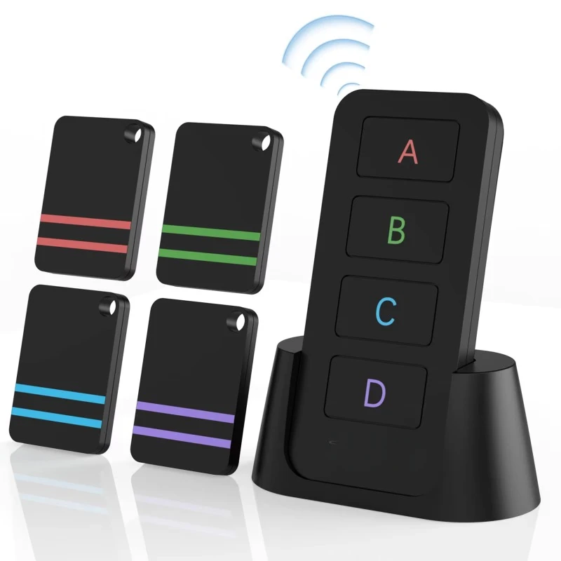 Remote control indoor item finder 4 receivers easy to find glasses mobile phone key KF04E
