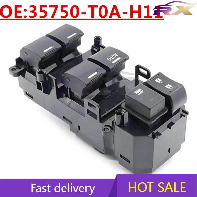 

OEM:35750-T0A-H11 Power Window Master Control Switch For 2014-2017 Honda CRV