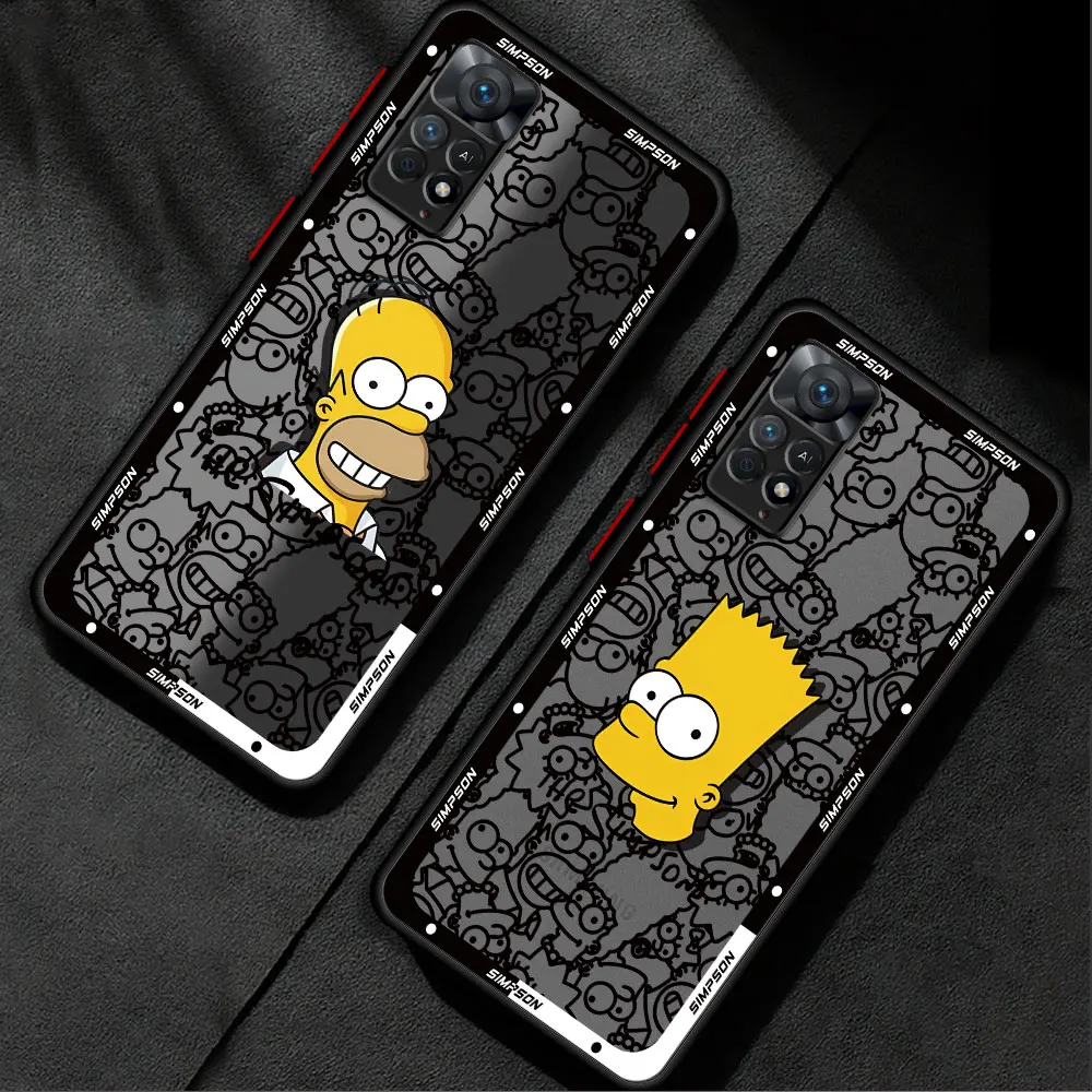 Disney Homer Simpson Case for Xiaomi Redmi Note 9 10 Pro 9T 10S 11T 9S 12S 11 Pro 11S 12 13 Pro 13 Pro Back Luxury Cover