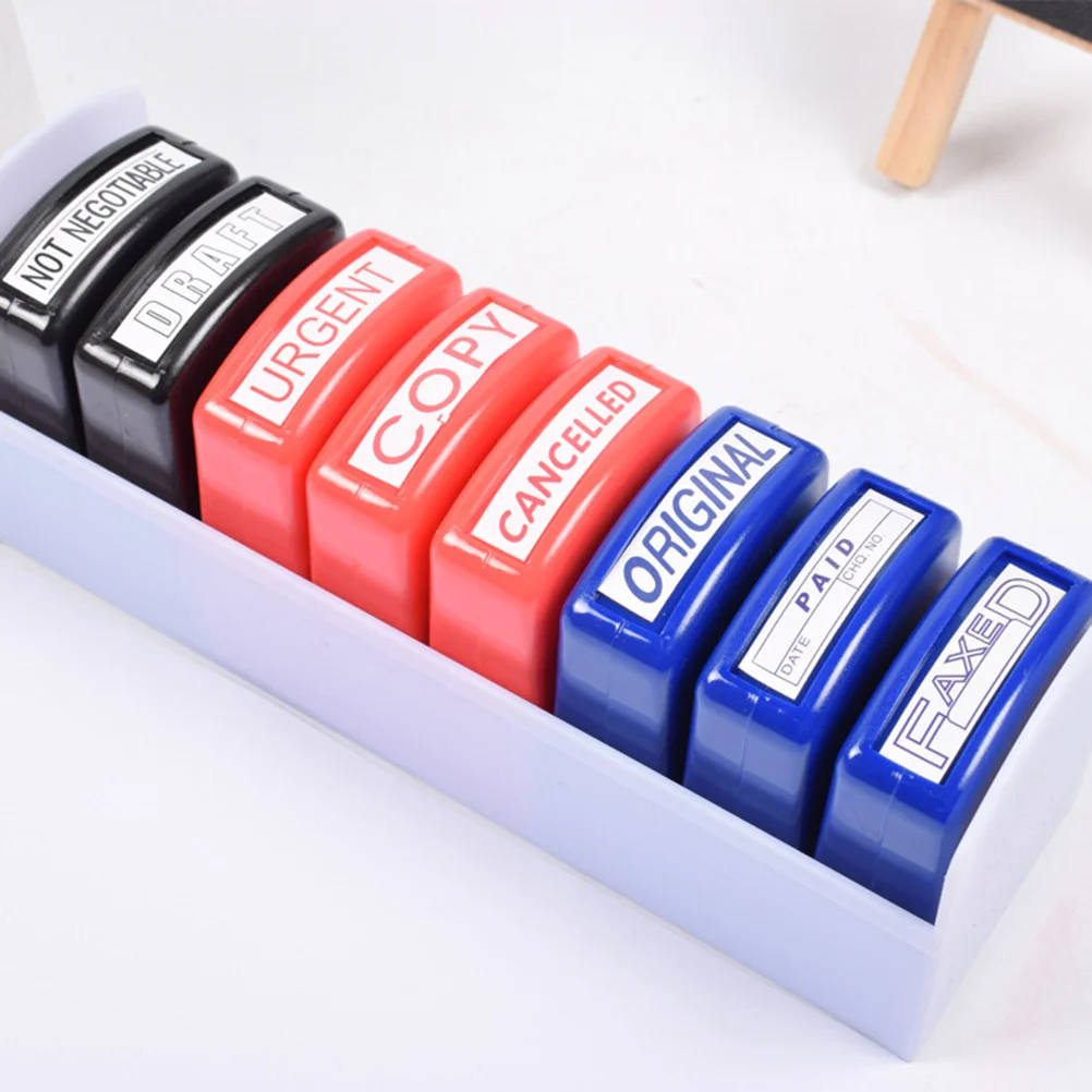 

8Pcs Creative Feedback Stamps for Teachers Phrase Stampers Reusable Student Encouragement Markers Home School