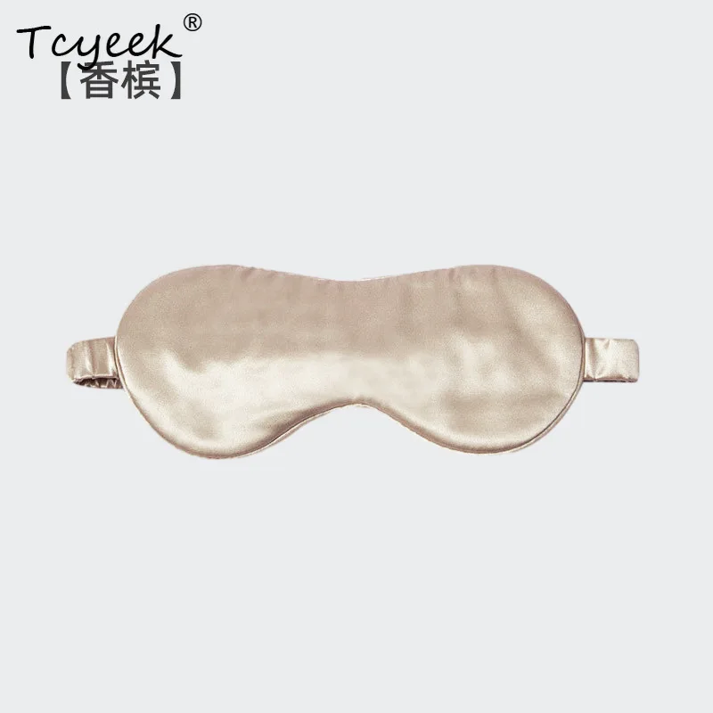 Tcyeek، قناع عين حريري حقيقي 22 مم 100%، سطح مشرق صلب للجنسين، قناع عين للنوم لحماية العين الليلية، صيف 2024 A46432QC
