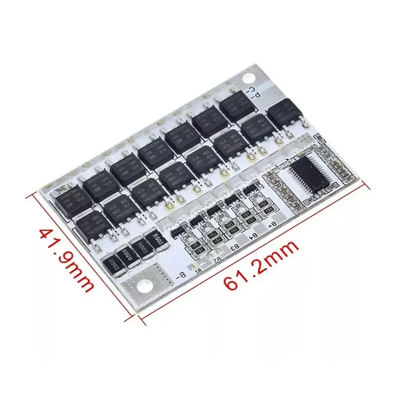 Placa de Proteção BMS 3S 4S 5S 100A com Balanceamento Ativo para Power Bank Li-ion/LiFePO4, Solar, E-bike, UPS, Módulo de Carregador DIY