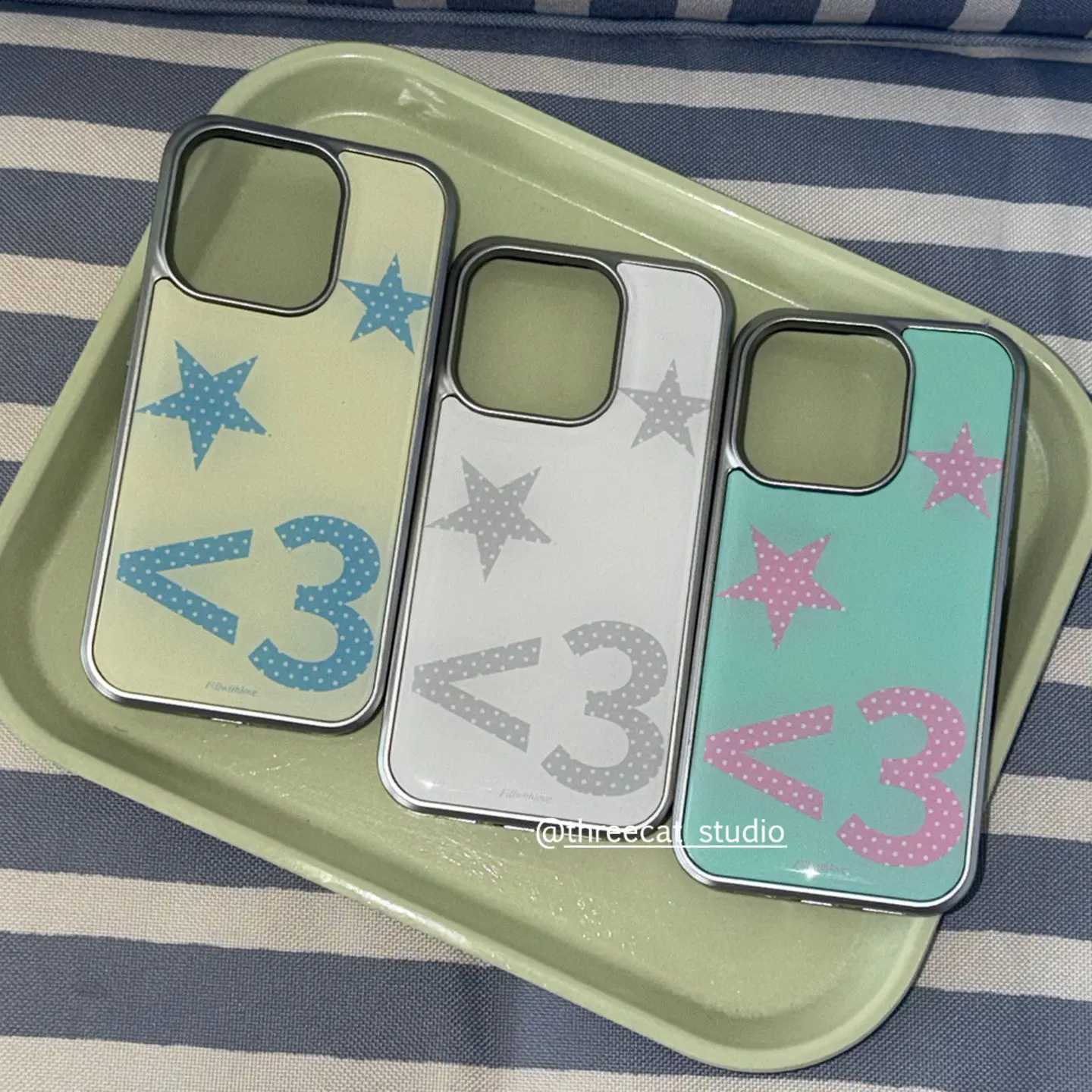 Funda para Teléfono con Diseño Coreano Y2K, Estilo Dulce y Moderno, con Puntos y Estrellas, para iPhone 17 AIR 16 15 14 13 12 11 Pro Max Plus