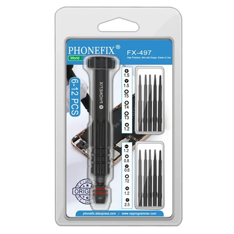 6/12Pcs Screwdriver Set Multi-function Magnetic Screwdriver Torx Cross Drivers Hand Repair Open Tool Kit For Mobile Phone Camera