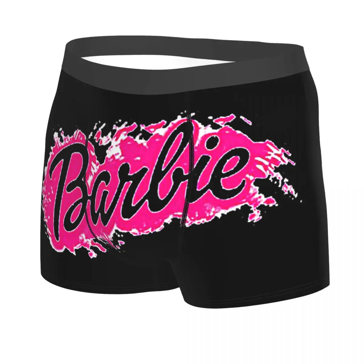 Customized Barbie Logo Underwear Men Print Boxer Briefs Shorts Panties Soft Underpants