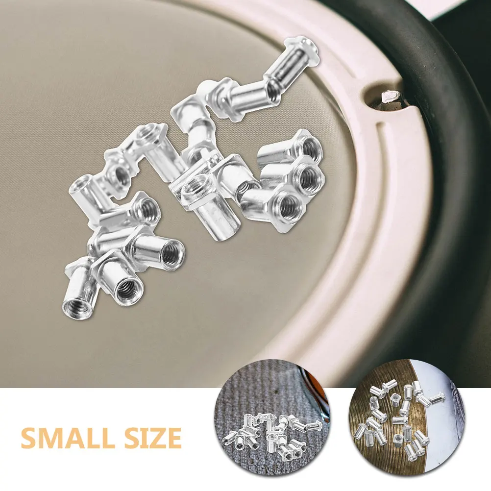 

10pcs Swivel Nuts Screws For Tom Lug Floor Drum Replacement Parts Accessories Iron Drum Spare Supply Fixing Hardware Compatible