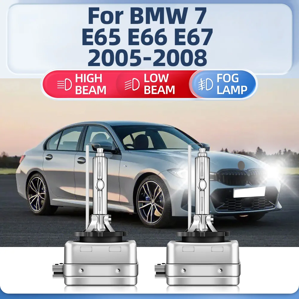 

35W Car HID Xenon Headlight Bulbs 20000LM D1S Xenon Lights 12V 6000K Plug And Play For BMW 7 E65 E66 E67 2005 2006 2007 2008