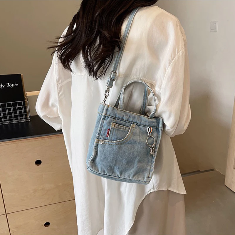 

Женские сумки через плечо: креативные, ретро, из состаренного денима, универсальные, высококачественные, модные, персонализированные.