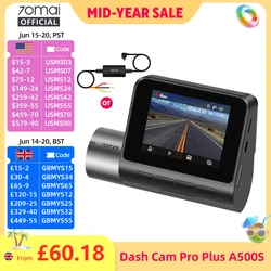 70mai A500S Recorder Car DVR Front Cam A500S 1944P Night Vision 70mai Dash Cam Pro Plus Built-in GPS Wifi Support Rear Cam