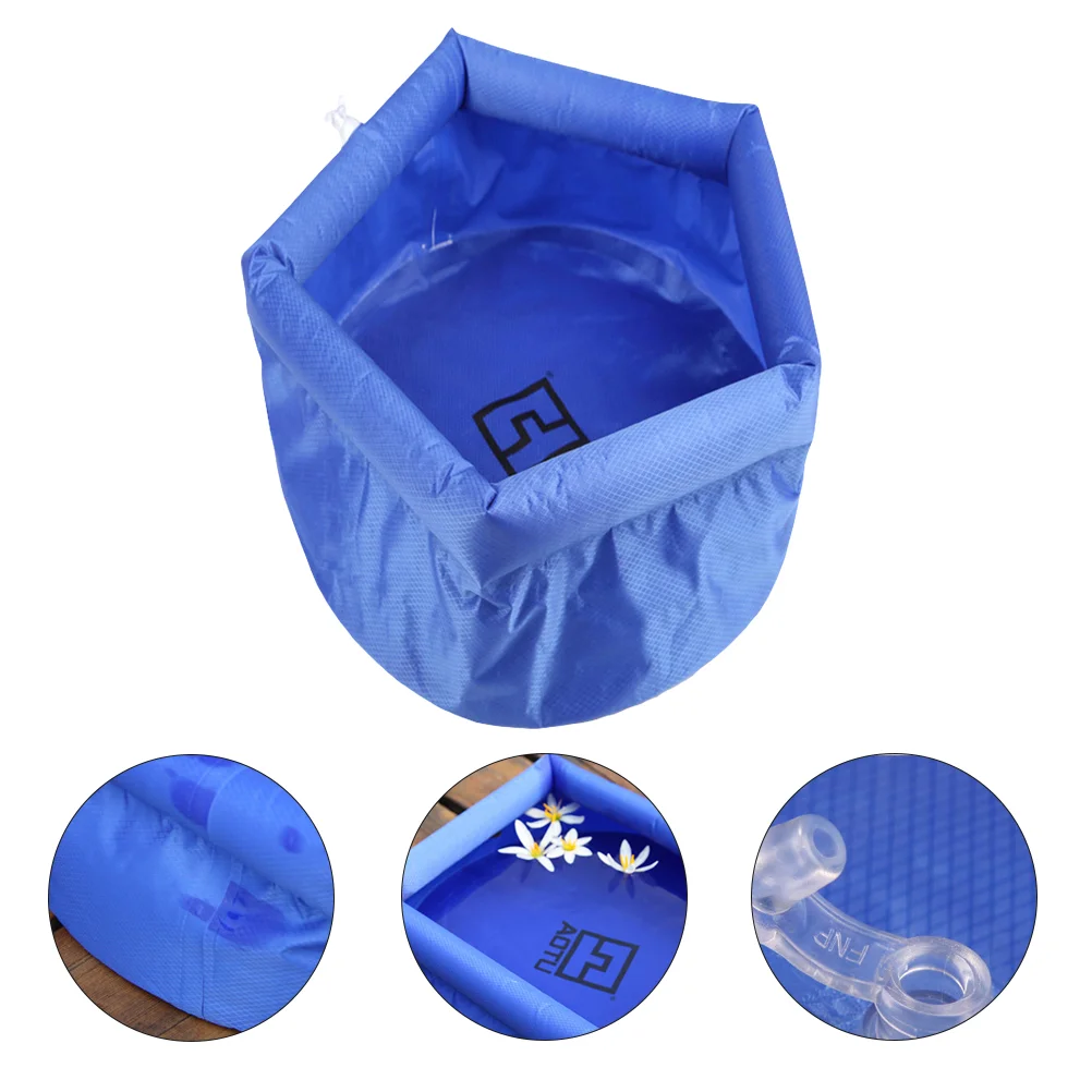 Bucket Foldable Watre Inflatable Water Fishing Tools Wash Basin for Travel Foot Portable