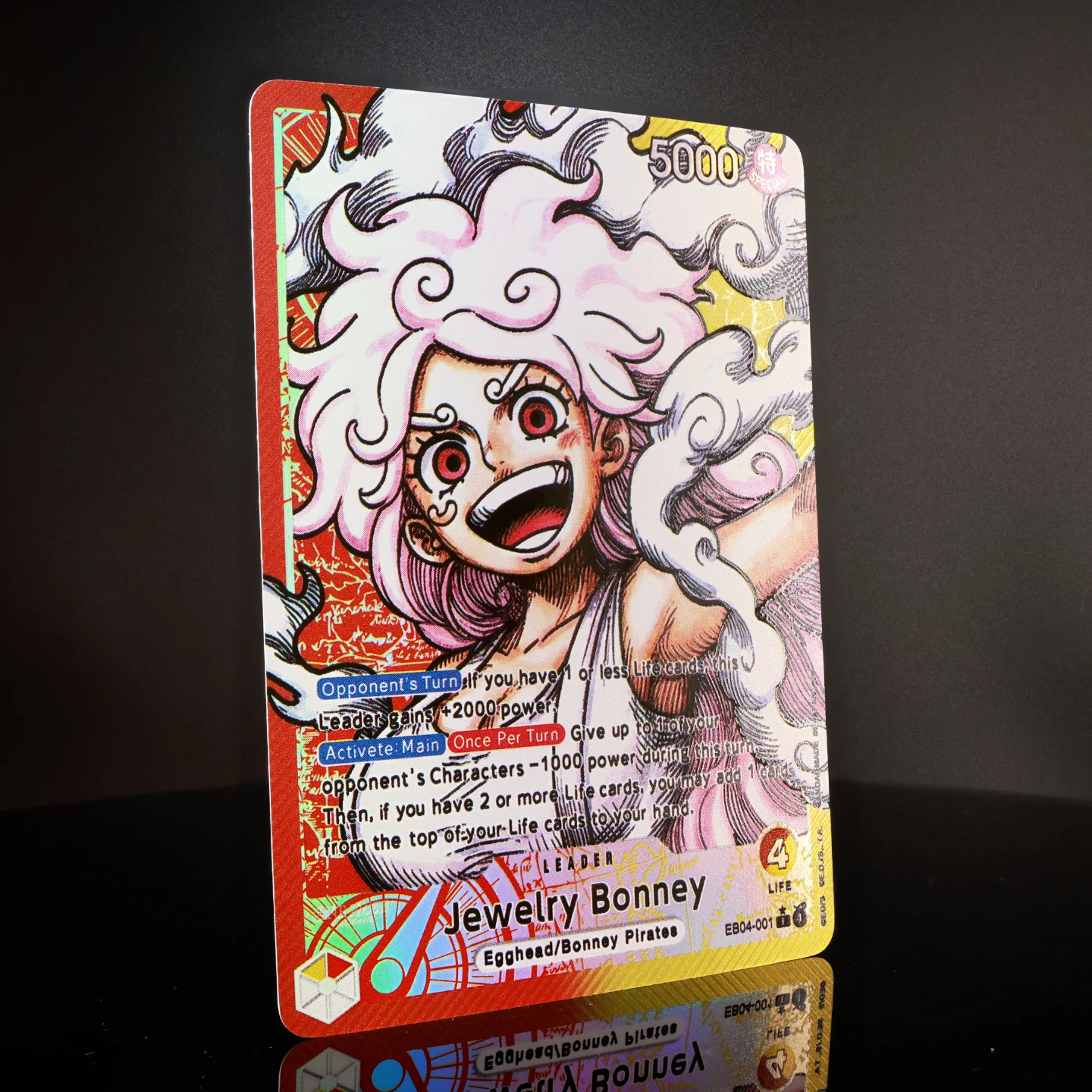 One Piece TCG EB04-001 Jewelry Bonney English Leader card Foild