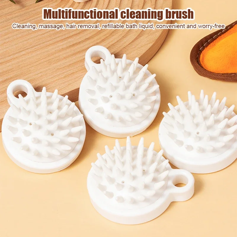 Pet Bath Brush Rubber Comb Hair Removal Brush Pet Dog Cat Grooming Cleaning Glove Massage Pets Hair Care Scrubbing Massage Brush