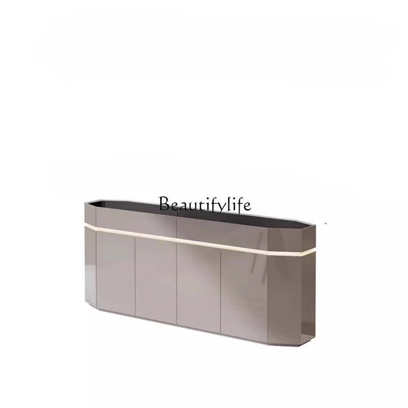 

Light luxury dining side cabinet Modern simple integrated wall living room partition entrance locker