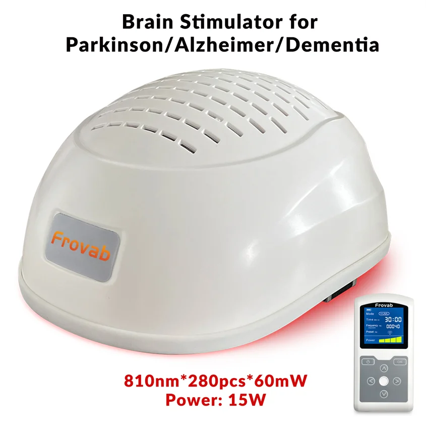 

Photobiomodulation Transcranial TDCS Device Parkinson TBI and Memory Loss Improvement Instrument Professional 40Hz Technology