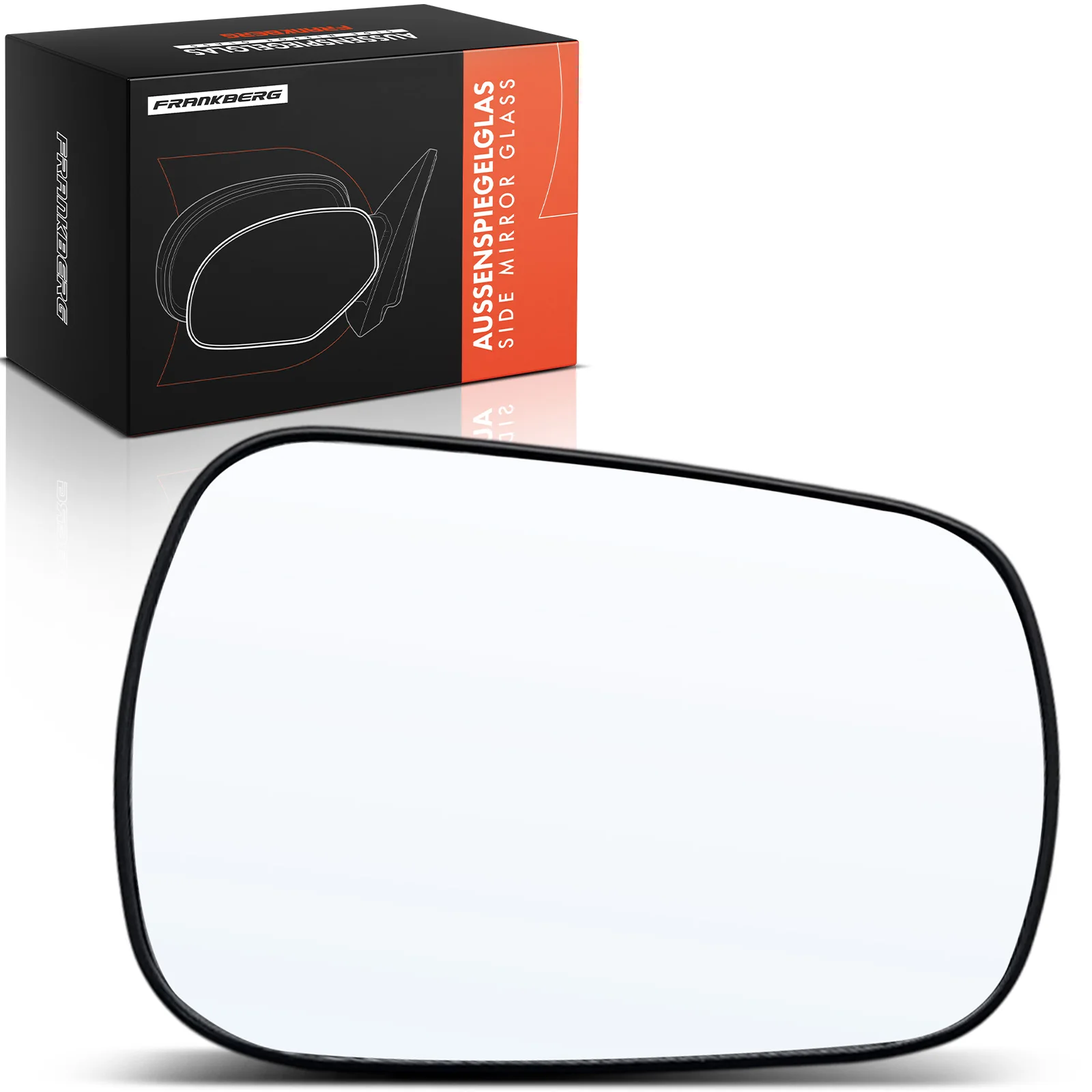 Frankberg 1x Spiegelglas Buitenspiegel Rechts voor Fiat 124 Spider Ford Fiesta V JD JH Fusion 01140587 1145850