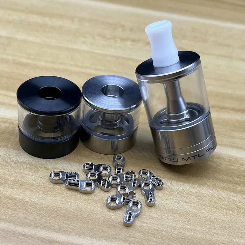 Dvarw MTL FL 24 rta Tank 24mm 316ss رذاذ واحد قابل لإعادة البناء مع 11 قطعة إدراج AFC
