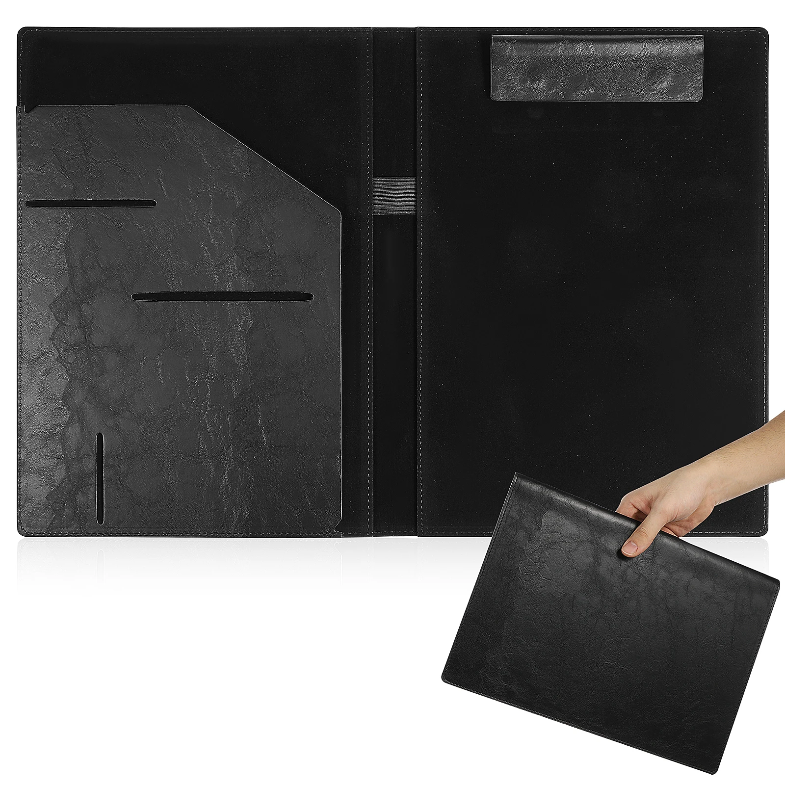 

Splint Business Notebook Organizer Binder Clipboard File Folders Combination Portfolio Large Capacity Lightweight Portable