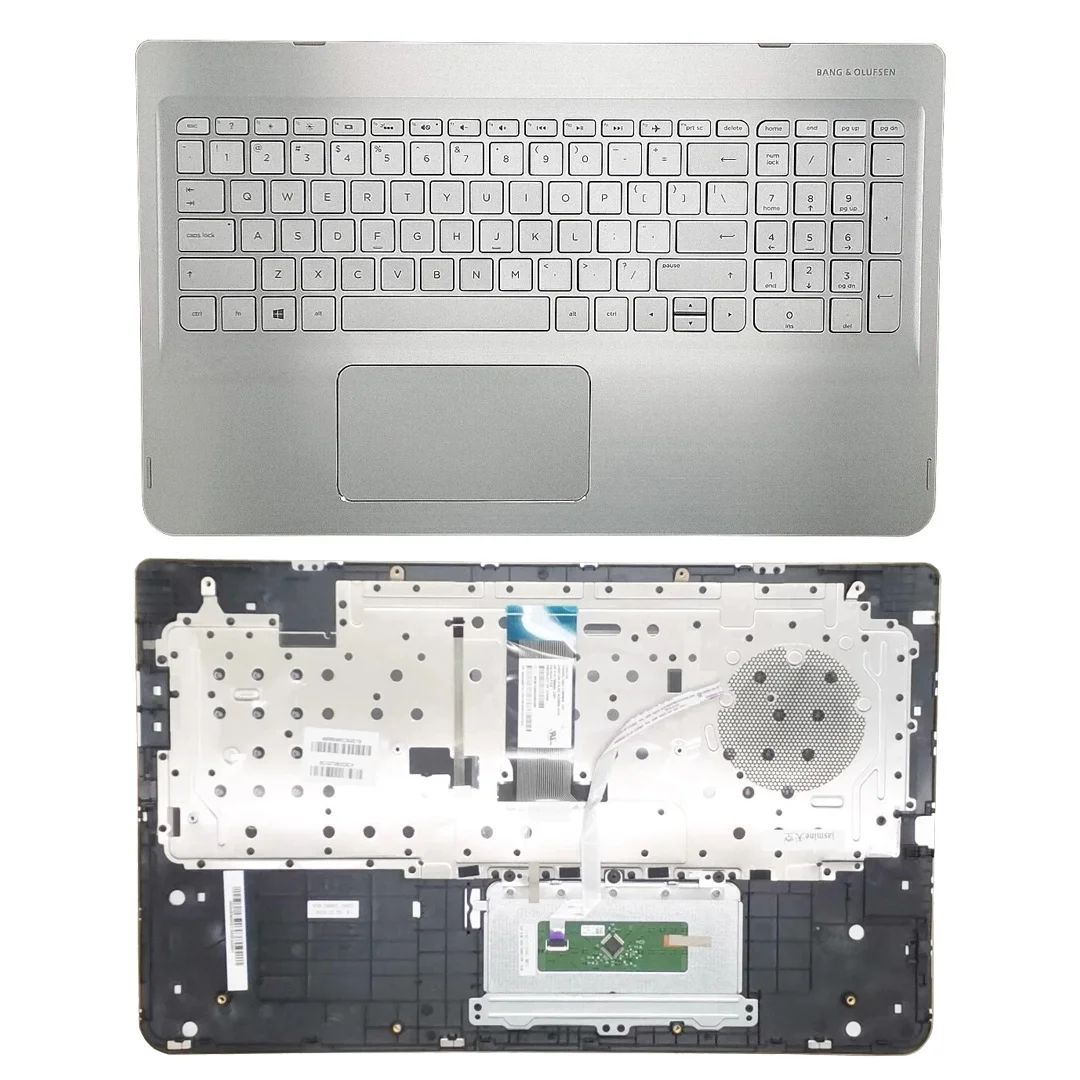 

807526-001 For HP ENVY X360 M6-W 15-W Laptop Top Case Upper Palmrest Case C Cover w/ Backlit Keyboard Touchpad