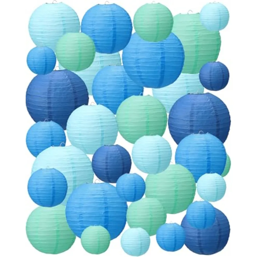 80 Pcs Paper Lanterns Chinese Japanese Paper Lanterns Classroom Party Decorations Ceiling Hanging Decor for Home Wedding Gradua