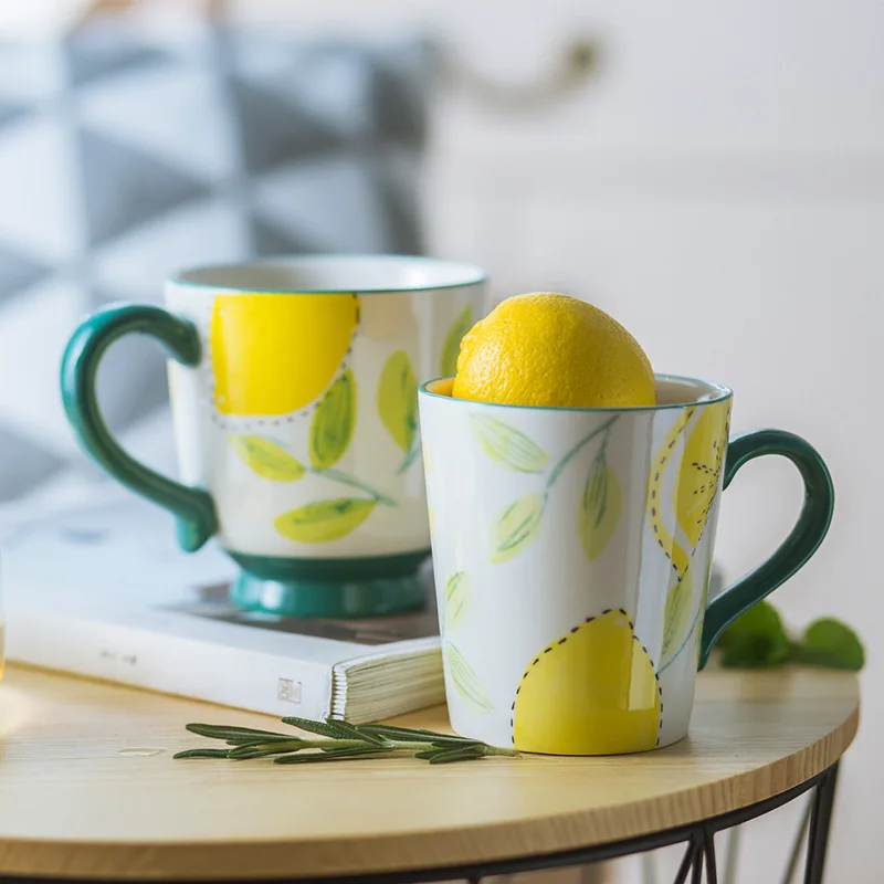Mode Druck Luxus Tassen Milch Keramik Frühstück Hohe Qualität Japanischen Tassen Kaffee Tassen Kawaii Kreativität Tasse Becher Niedlich Tasse