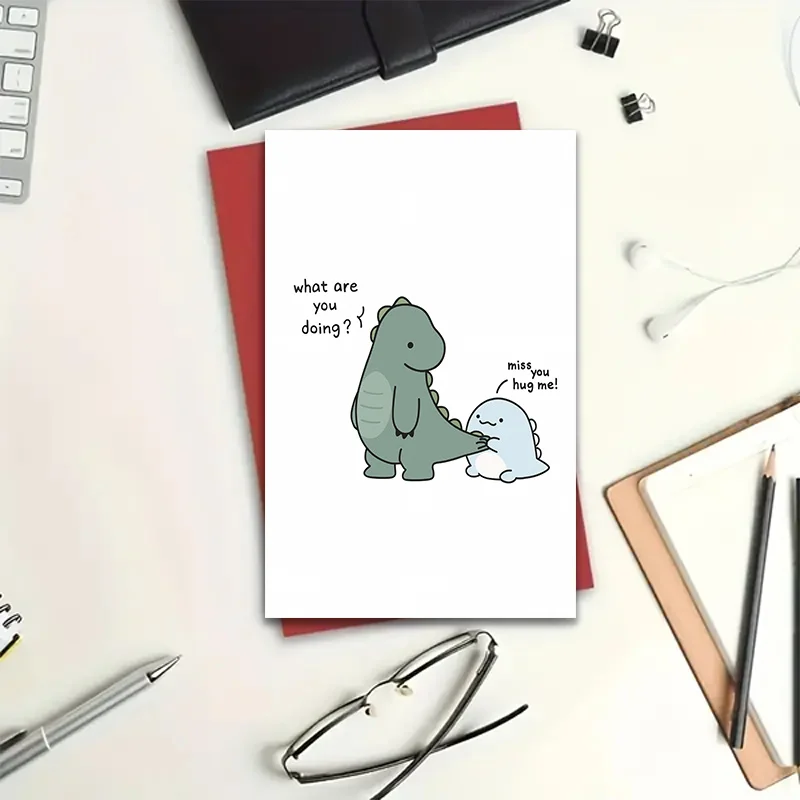 1 high-quality greeting card with envelope, multifunctional blank inner page design, suitable for birthdays, thank you