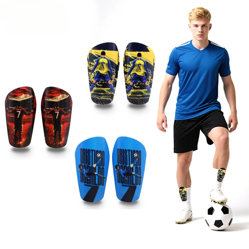 1 Pair Mini Football Shin Guards, Ultra‑Light Thickened Sports Pads, Unisex Protective Gear for Youth Adult Training Match