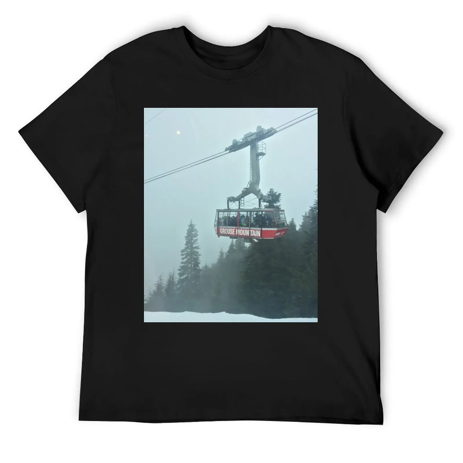 Grouse Mountain Gondola T-Shirt custom shirt aesthetic clothes sublime cute tops compression shirt men