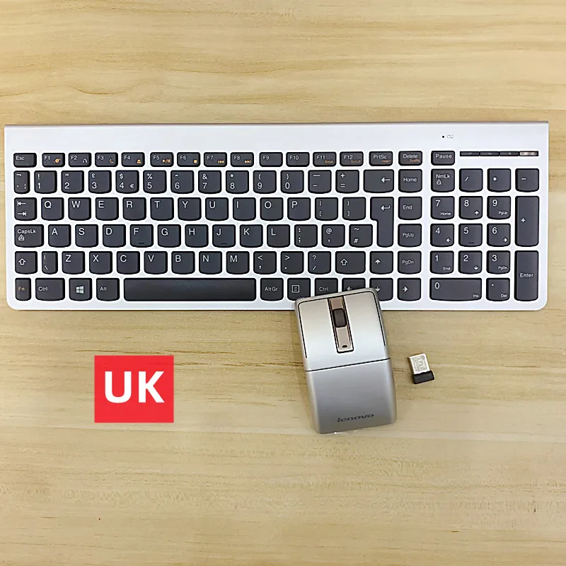 

100% original authentic SK-8861 ultra-thin wireless keyboard and mouse set For Lenovo home office mute UK keyboard