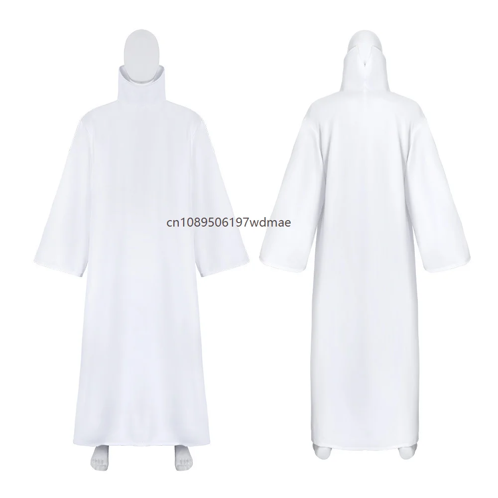 Men's Medieval White Clergy Gown Costume For Adult enfant Long Robe Carnival Party Priest Role Performance Outfits