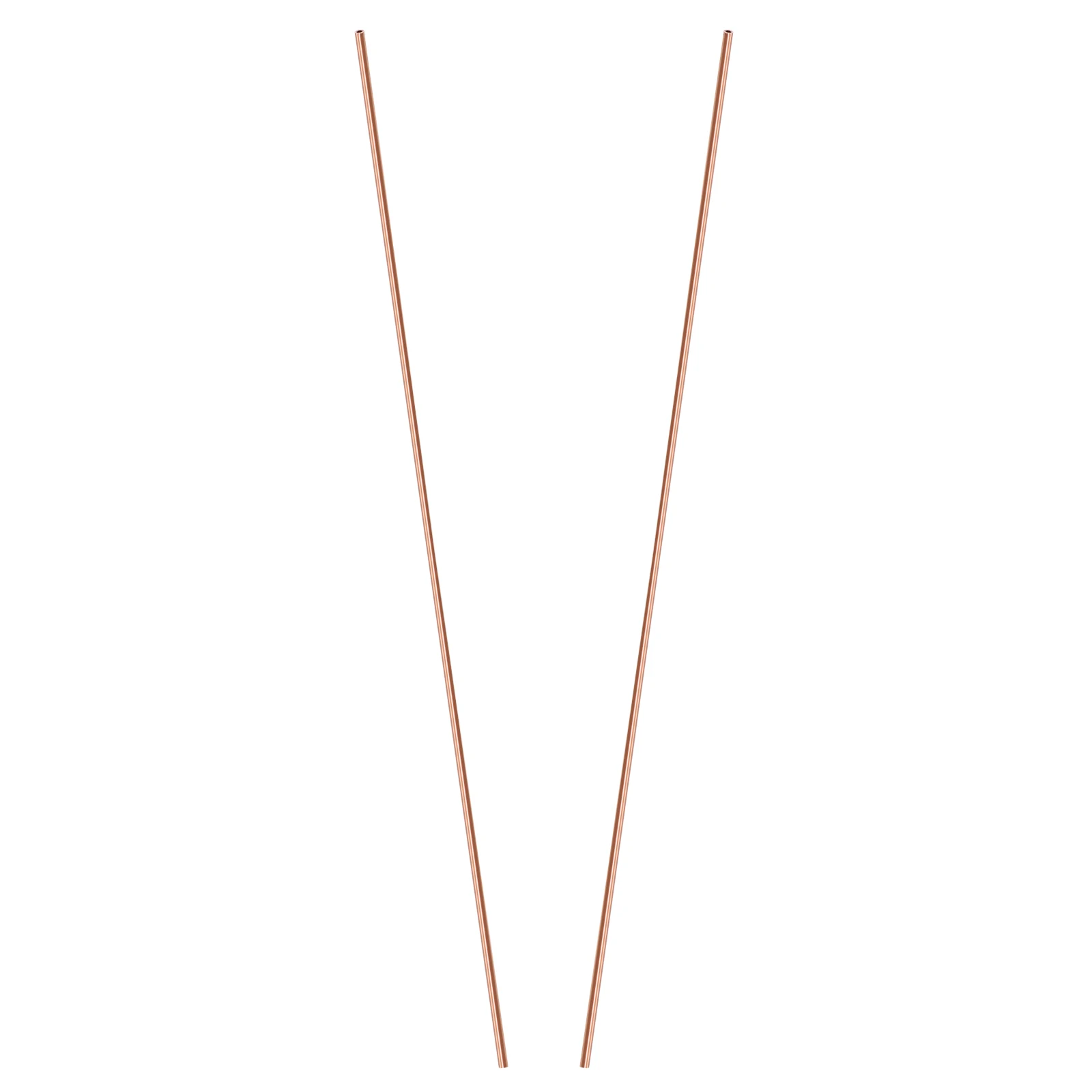 

2pcs Copper Round Tube Precision Metal Tubing Smooth Wear Resistant Long Lasting Copper Pipes for Welding Crafting