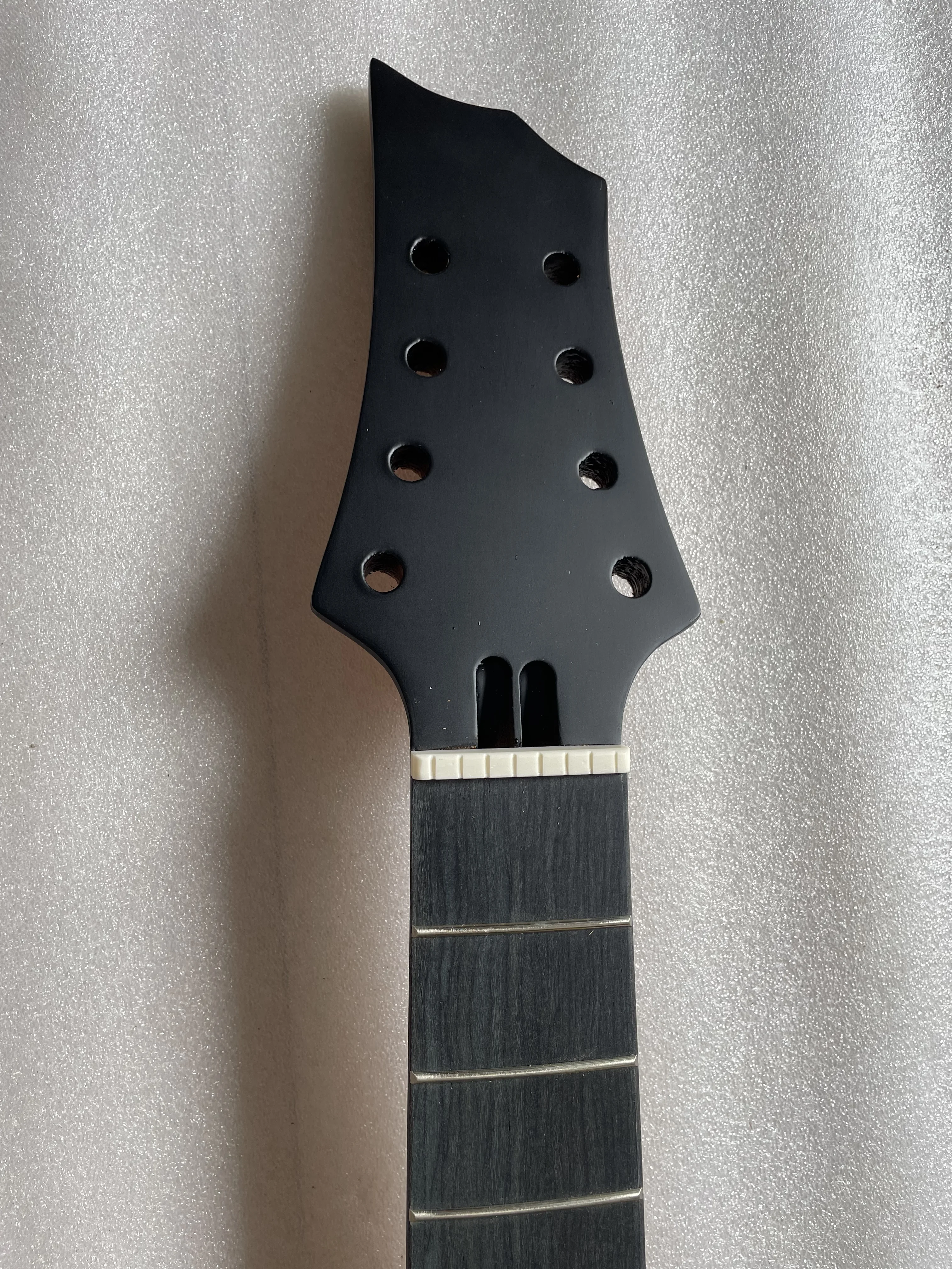 Electric Mahogany Guitar Neck Assembly DIY Part, 8 Strings, Wood Fingerboard, High Quality, New, 24 Fret