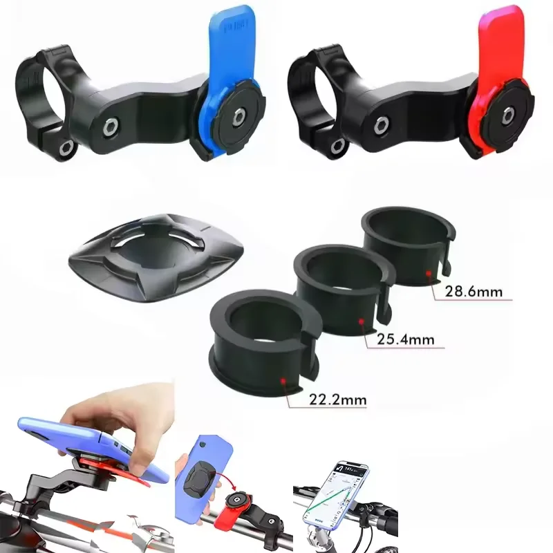 AliExpress NONE Universal Phone Mount for Motorcycle Bicycle with 360°Rotatable Anti-Shock Suction Cup Adjustable Secure Riding Navigation Suppo