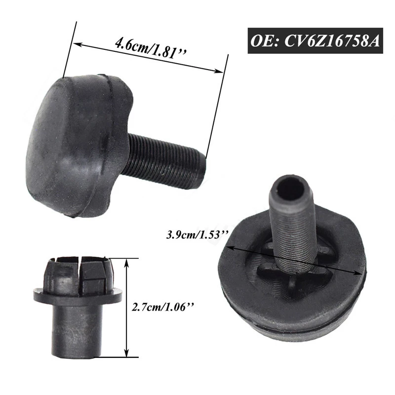 2PCS CV6Z16758A Suitable for Ford Lincoln MKC Hood Cushion Rubber Limit Rubber Car Hood Cushioning Accessories