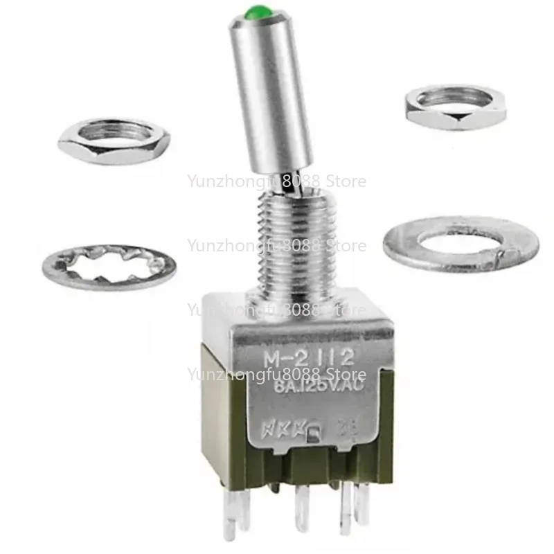 

Switches M-2112 Illuminated Miniature LED Toggle Switch M2112LFW01