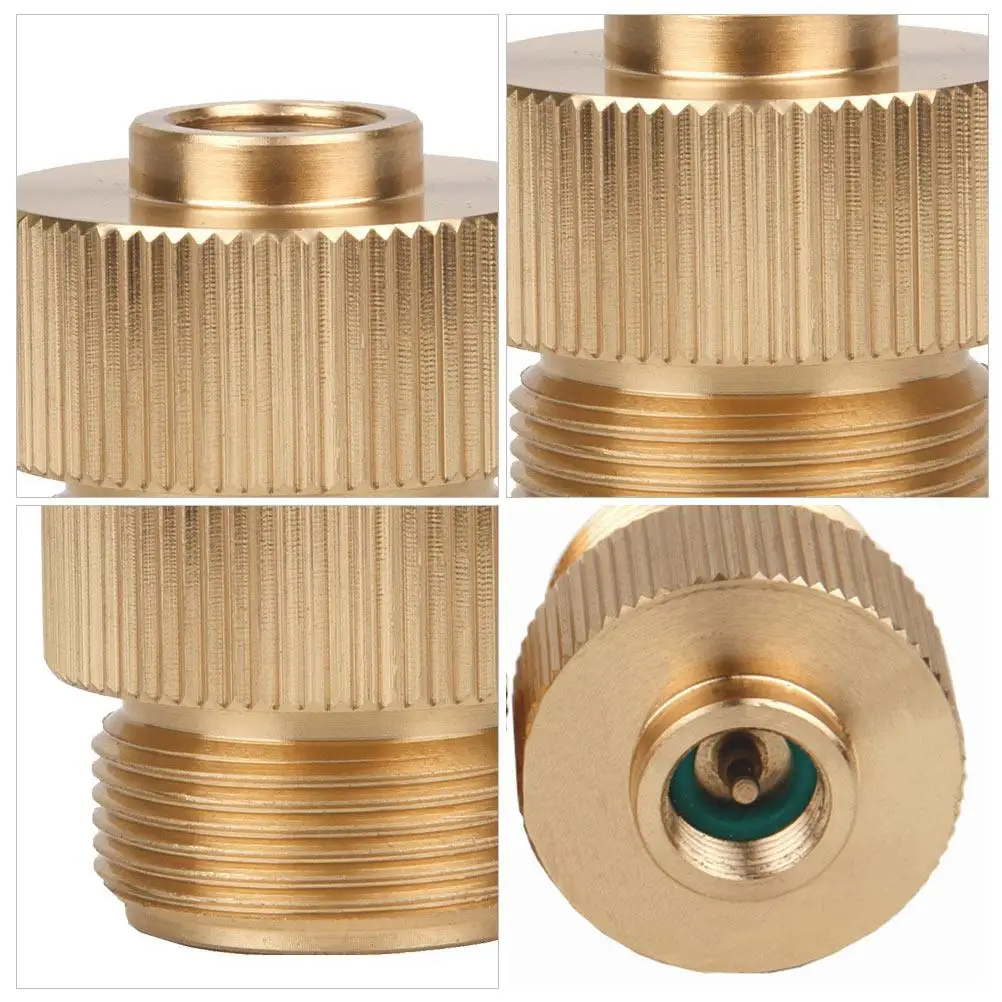 

Gas Tank Adapter Propane Small Valve Conversion Head Outdoor Camping Stove Output