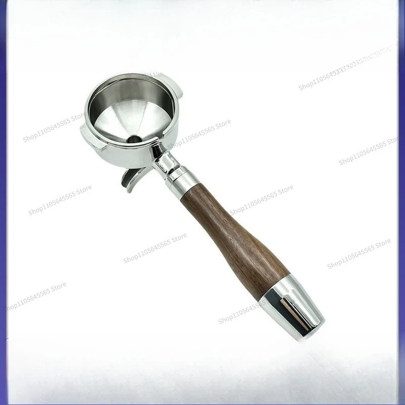 Universal coffee machine handle, with 51mm and 58mm base designs for single-port and double-port models.