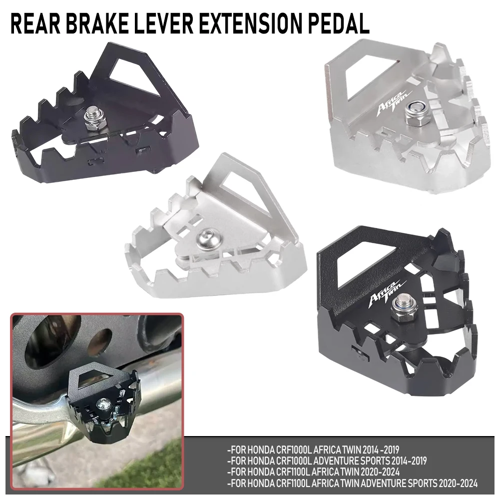 

For Honda CRF1000L Africa Twin/Adventure Sports CRF1100L Africa Twin/Adventure Sports Brake Lever Extension Pedal Step Tip Plate