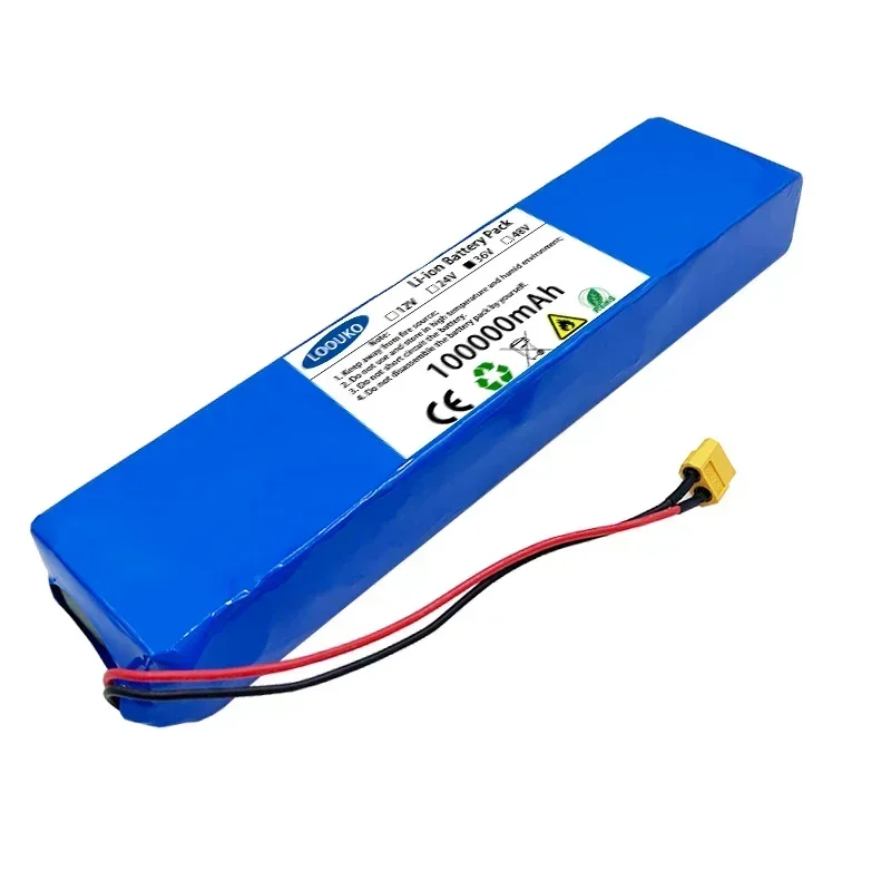 original 36V 100Ah 18650 Rechargeable Lithium Battery Pack 10S3P 1000W Power Modified Bicycle Scooter Electric Vehicle with BMS