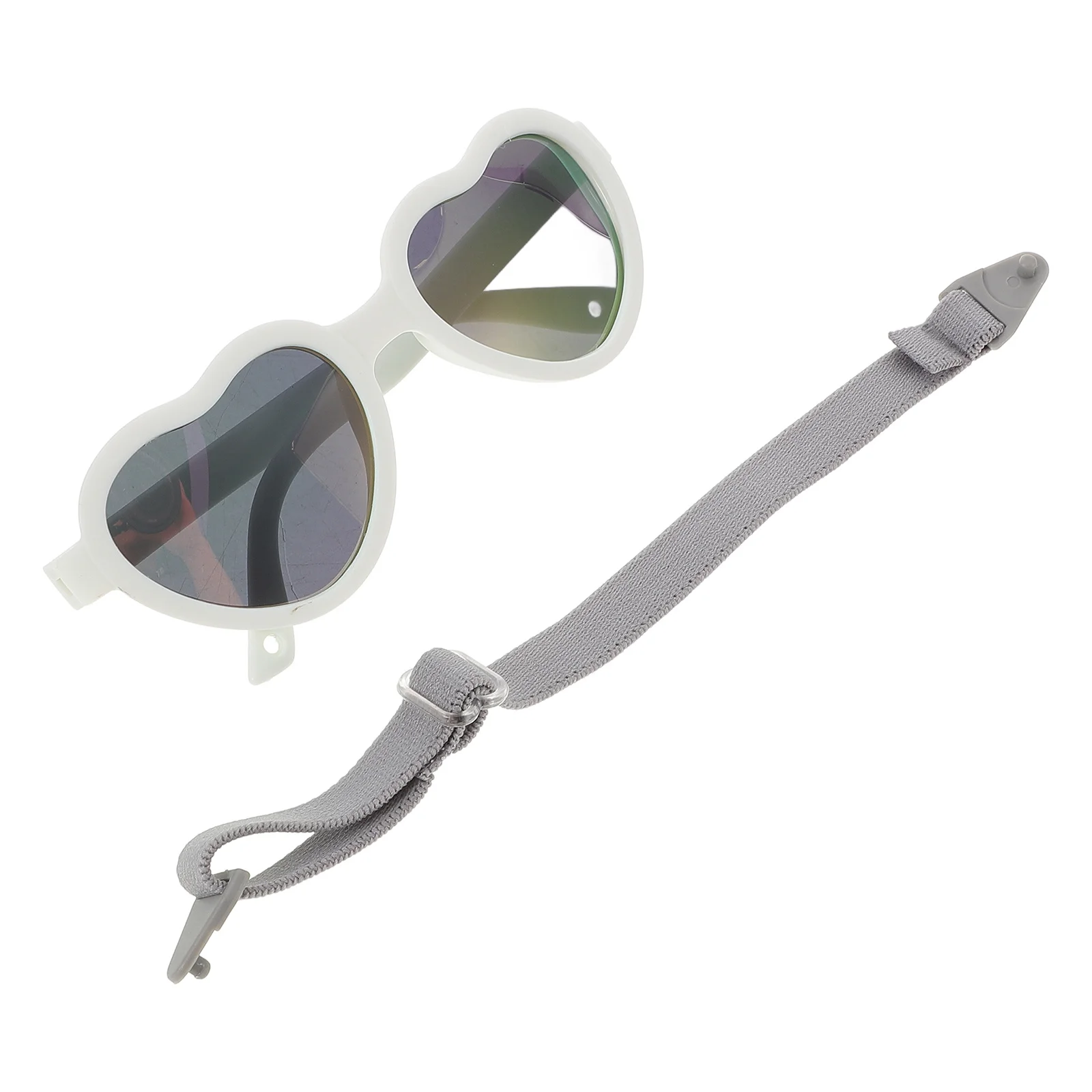 

Heart Shaped Baby Polarized Sunglasses Strap Newborn Infant 0-24 Months Kids Uv Protection Girls Sunglasses Eyewear