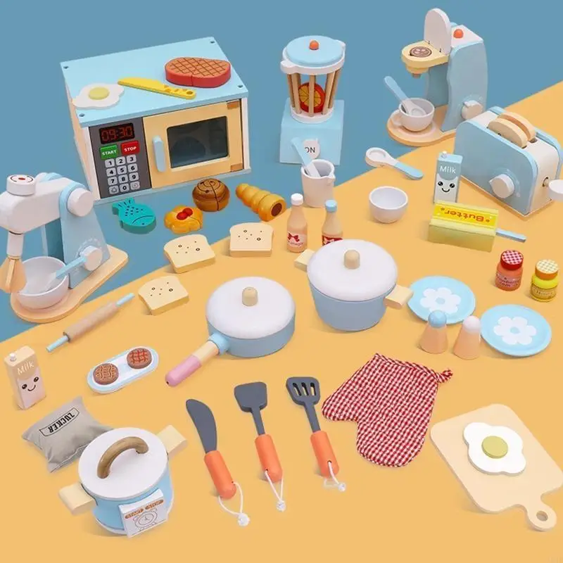 F62D子供のキッチンエスプレッソコーヒーメーカー＆ACCSインタラクティブファミリーアクティビティおもちゃ