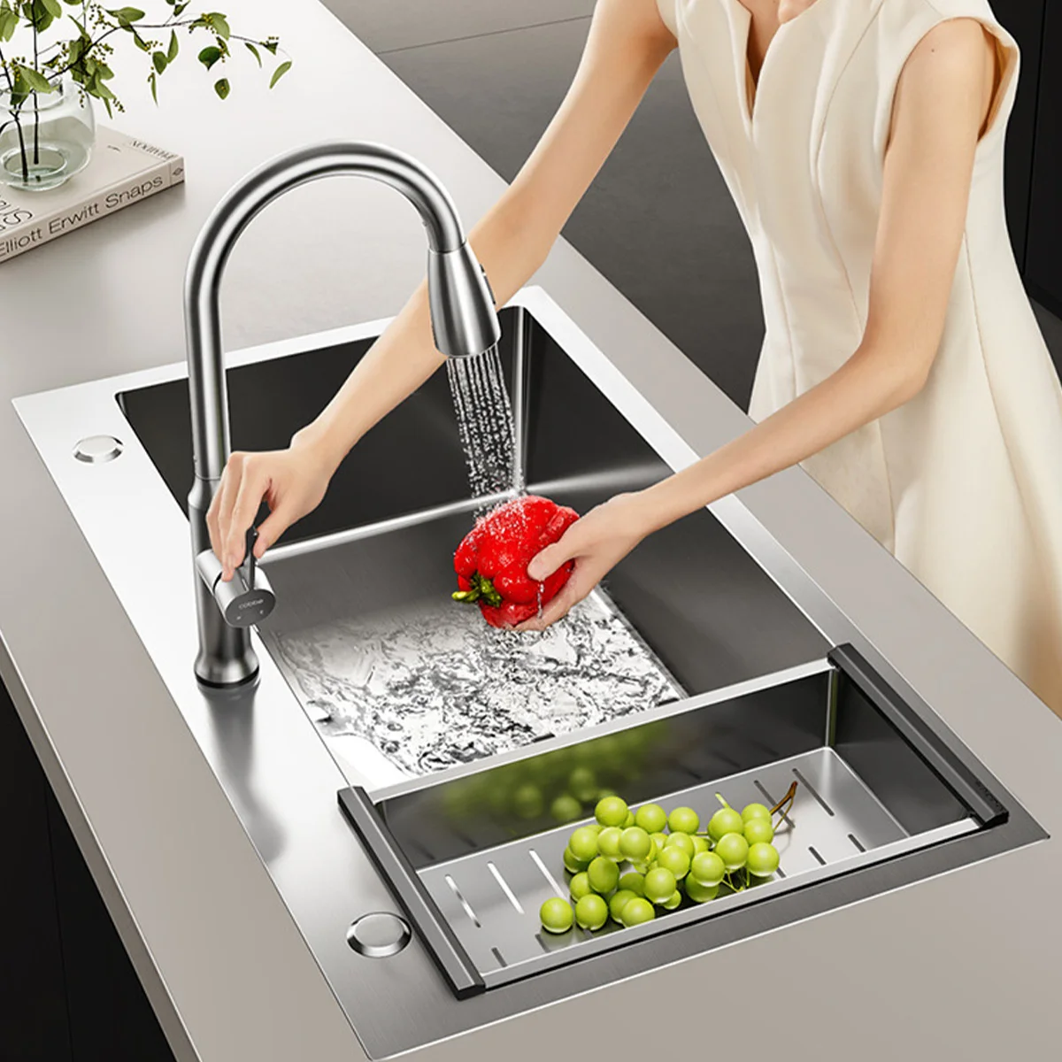 stainless-steel-kitchen-sink-narrow-and-long-sink-with-single-dish-washing-tank-shipped-from-brazil