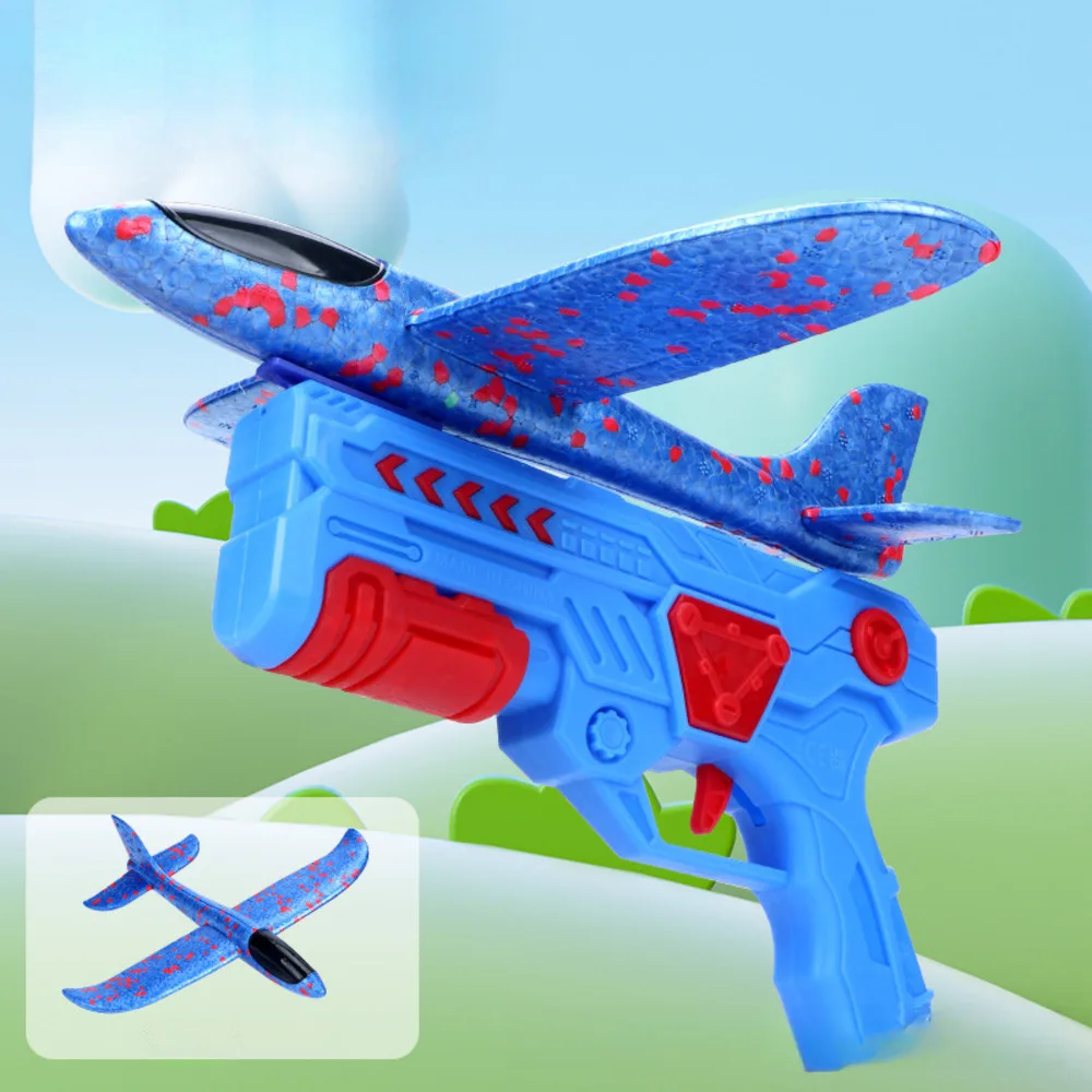 لعبة قاذفة طائرة منجنيق إسفنجية، لعبة طيران يدوية للأطفال، لعبة طيران ممتعة للرياضات الخارجية للأولاد والبنات #6