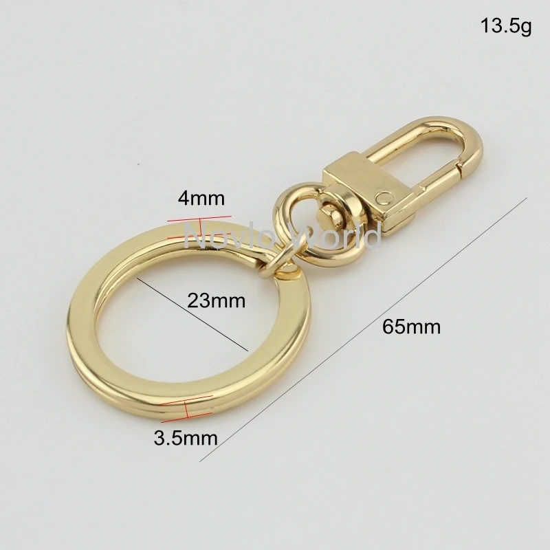 Nolvo World 5-20-100pcs 2.3cm Keyring Key Chain Rings With Small Nice Clip Clasp DIY Exclusive Handcrafted Pendant Accessories