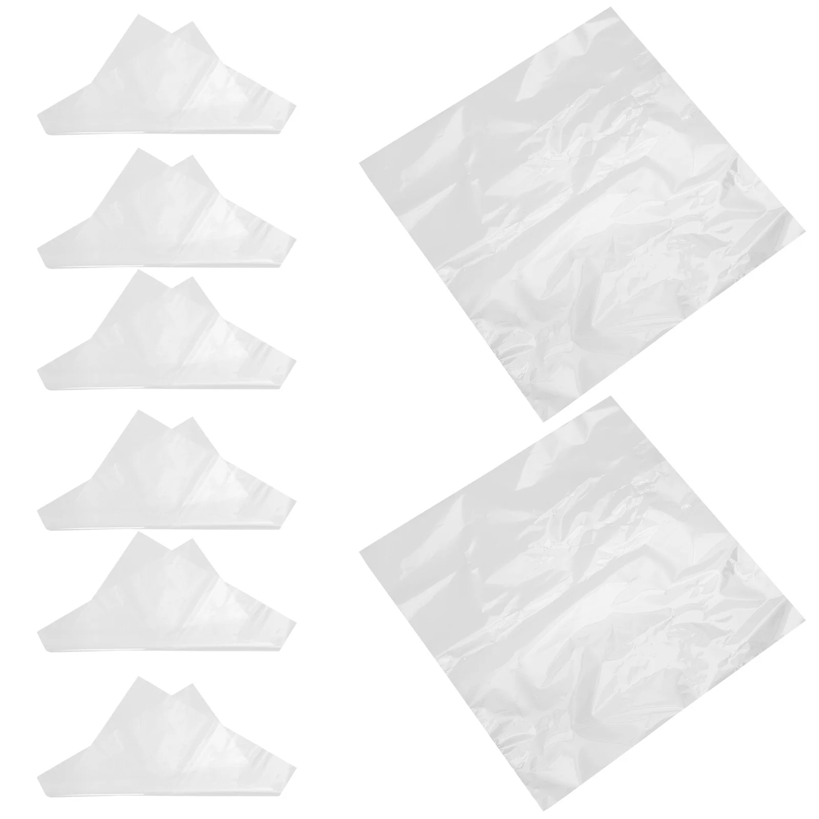 100 Buah Kertas Pembungkus Tahan Air Bening 45Cm untuk Bunga Film Plastik Transparan untuk Kemasan Buket Hadiah DIY Bunga