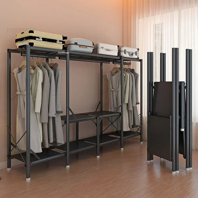 Simple Folding Wardrobes Installation-free Bedroom Household Steel Cloth Wardrobe Rental Room Durable Storage Cabinet Wardrobe