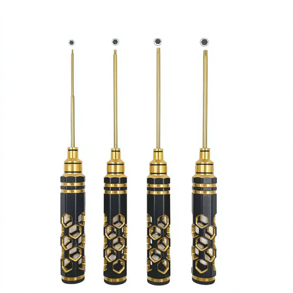 Ergonomic Hex Screwdriver Kit For LanNuosi RC Car Model Repairing Titanium Plated HSS Steel Metric Precision Tool