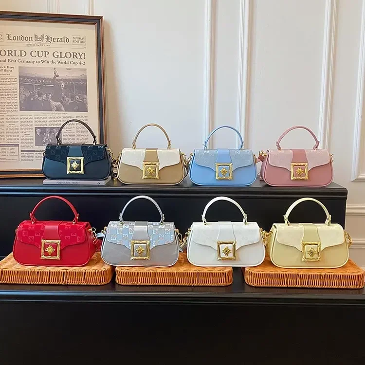 

Luxury Parisian Retro Original Diaper Bag Unique Crossbody Handbag For Women Fashionable Textured Leather Messenger